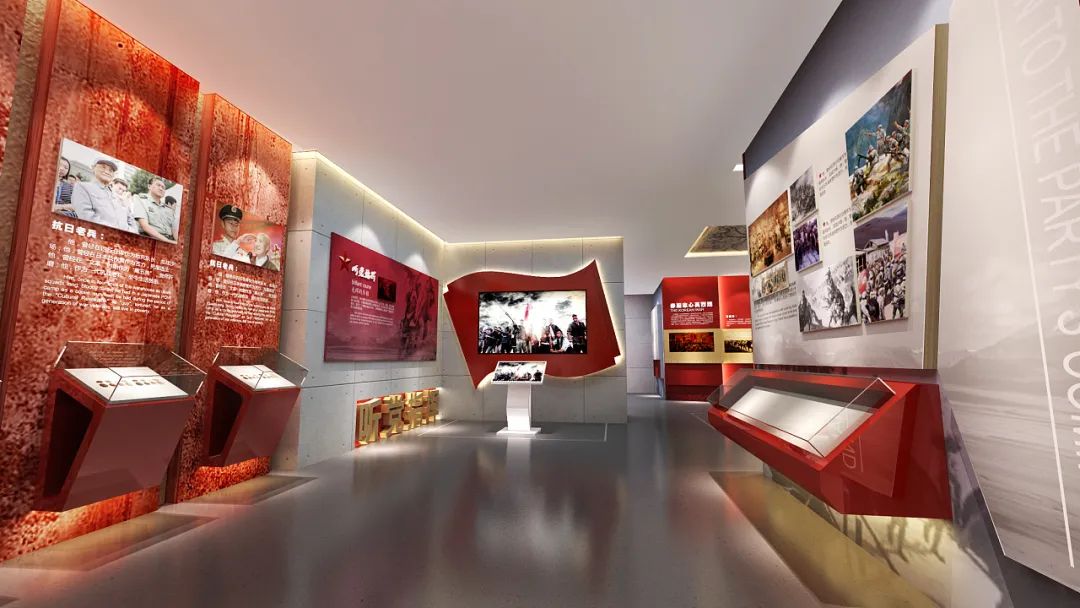 廣州展廳裝修設(shè)計黨建展廳-塑造紅色傳承