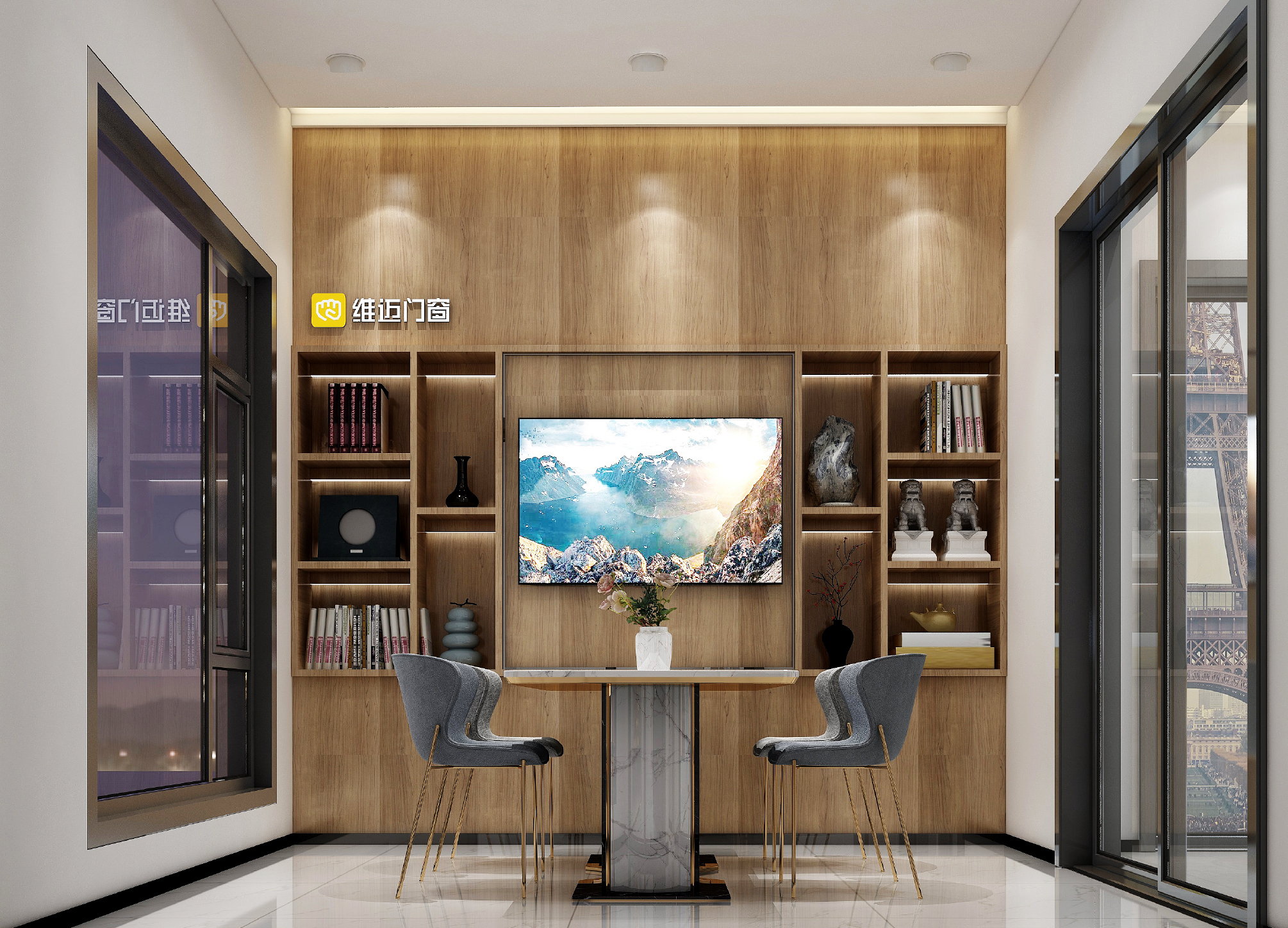 廣州展廳設計公司唯邁門窗-店鋪設計